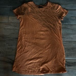 Orange T-shirt style dress